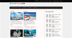 Desktop Screenshot of barediver.com
